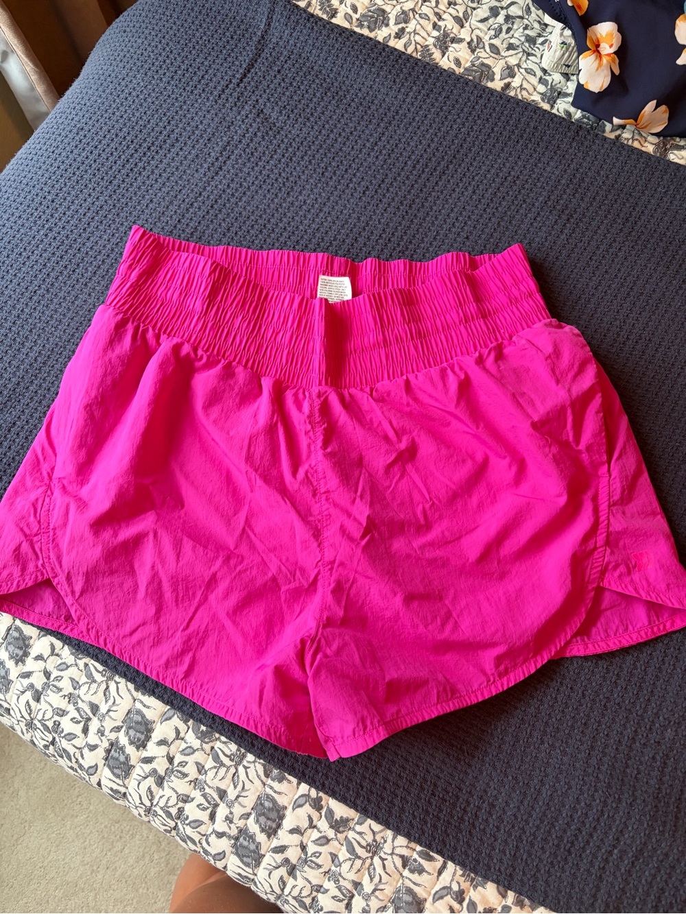 all in motion Bright Hot Pink Elastic-Waist Athletic Shorts